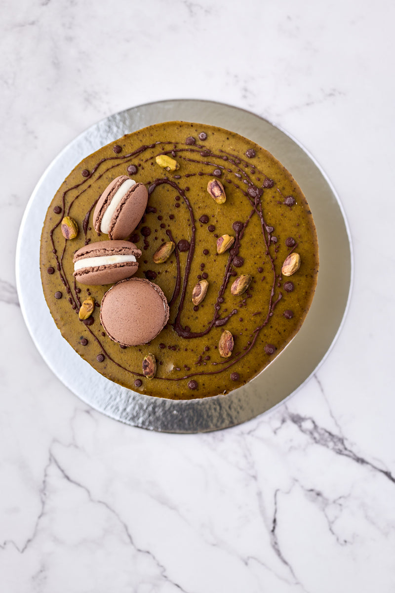 Chocolate, stracciatella and pistachio